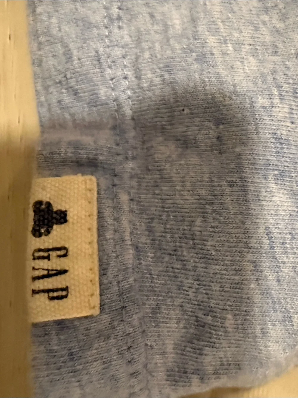GAP Heather Light Blue Pocket Tee